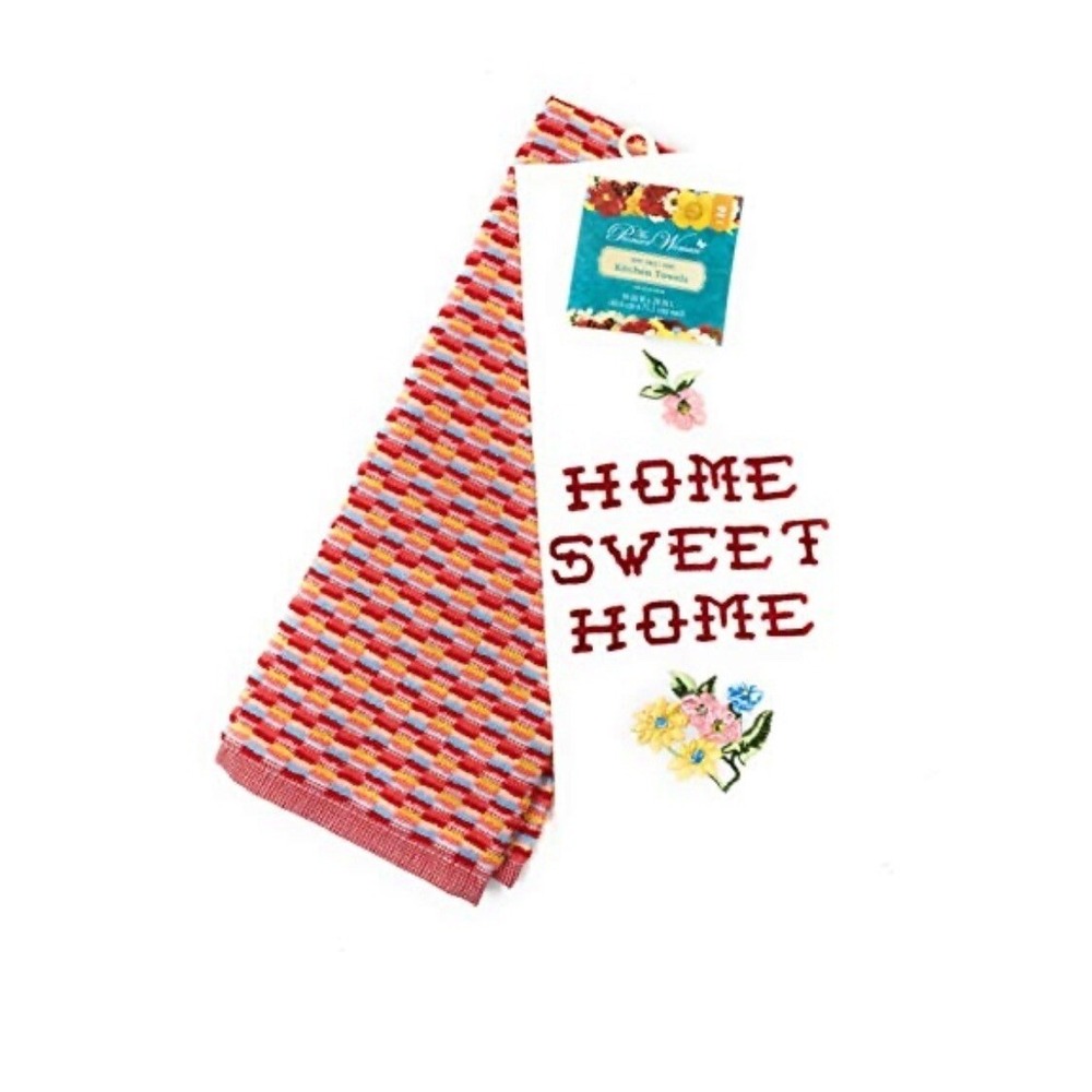 Pioneer Woman "Home Sweet Home" Kitchen Towels Set Brand New W/Tags Holidays